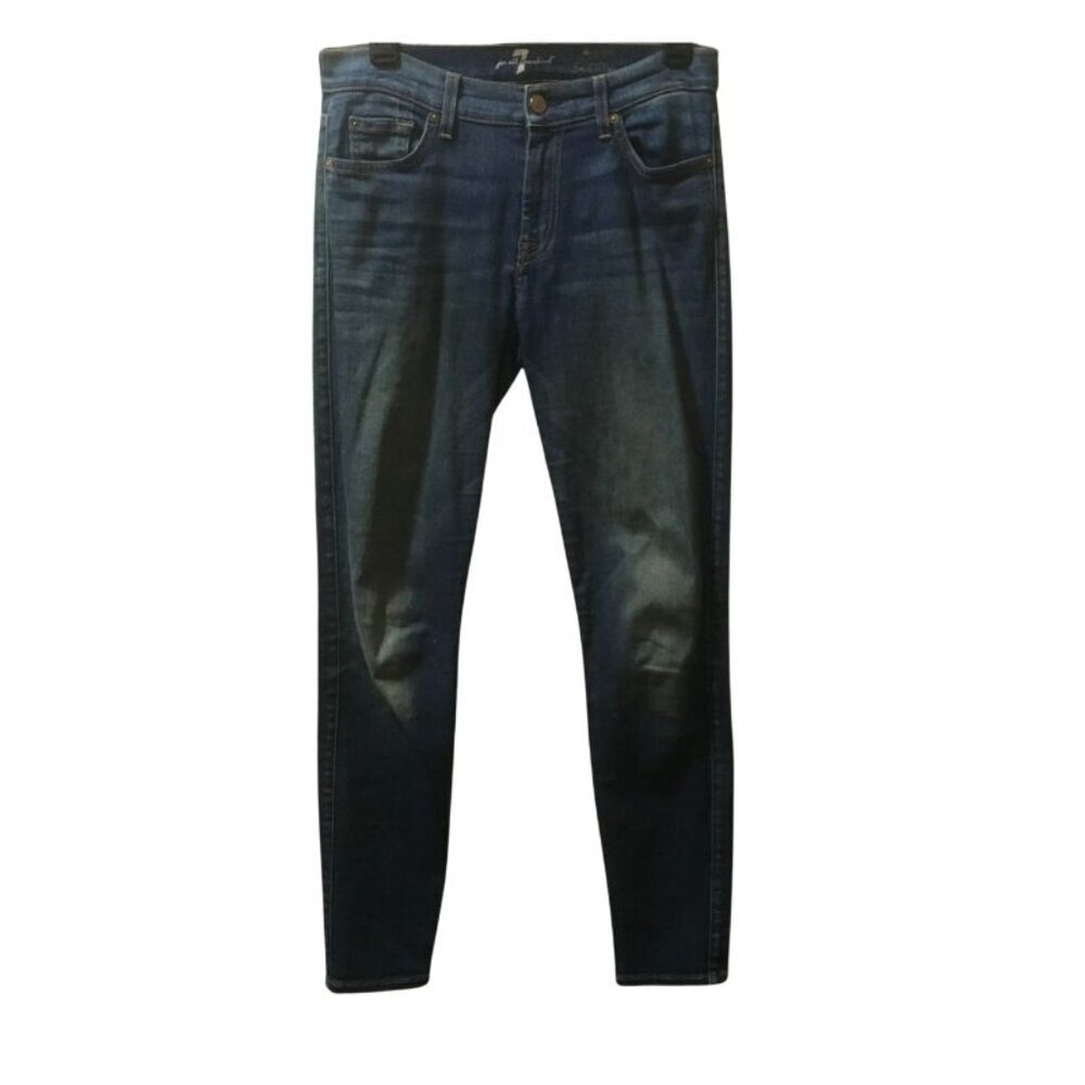 Seven for All Mankind 'The Ankle Skinny' Skinny Denim Jeans in a Dark Wash (28W)
